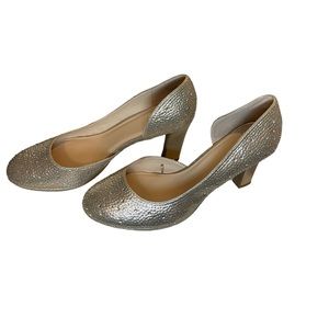 Andiamo Gold sparkly high heels